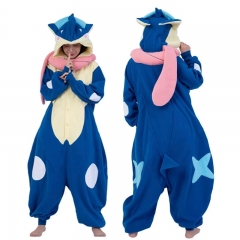 Pokemon Greninja Cartoon Cosplay New Kawaii Pyjamas Warm Winter Anime Flannel Pajamas