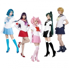 5 Styles 7 Sizes Pretty Soldier Sailor Moon Cartoon Character Cosplay Anime Costume Set