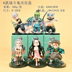 6款战斗鬼灭盲盒 9-10cm