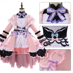 Arknights Eyjafjalla the Hvít Aska Cartoon Cosplay Anime Costume Set