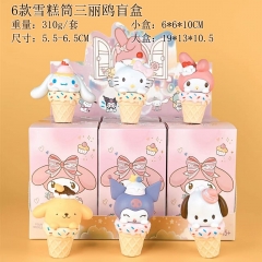 6款雪糕筒三丽鸥盲盒 5.5-6.5cm