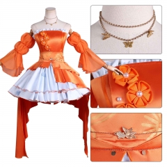 Genshin Impact Yoimiya Cartoon Cosplay Anime Costume Set