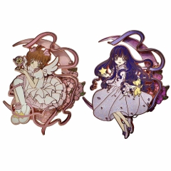 无珠光 魔卡少女樱徽章 大道寺知世金属徽章 小樱双层仿珐琅胸针pin