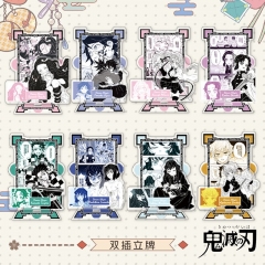 鬼灭漫画系列双插立牌无一郎蜜璃锖兔义勇亚克力立绘双插款摆件
