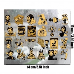 班迪与墨水机器镂空立体防水笔保温杯装饰贴纸UV转印贴水晶标定制