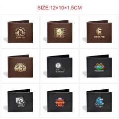 10 Styles Among Us Cartoon Short Purse Anime Wallet
