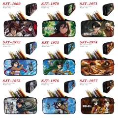 11 Styles Attack on Titan/Shingeki No Kyojin Cartoon Pencil Box Anime Pencil Bag