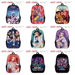10 Styles K-Pop: Demon Hunters Cartoon Anime Backpack Bag