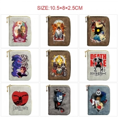 10 Styles Death Note Cartoon Card Holder Bag Anime Card Bag