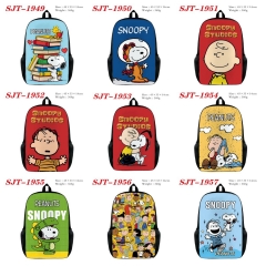 10 Styles Peanuts Cartoon Anime Backpack Bag