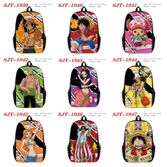 10 Styles One Piece Cartoon Anime Backpack Bag
