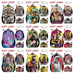 10 Styles JoJo's Bizarre Adventure Cartoon Anime Backpack Bag+Lunch Bag+Pencil Bag Set