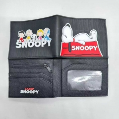Snoopy Cartoon PVC Purse Anime Short Wallet