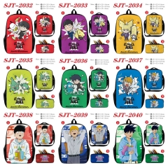 13 Styles Mob Psycho 100 Cartoon Anime Backpack Bag+Lunch Bag+Pencil Bag Set