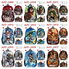 11 Styles Attack on Titan/Shingeki No Kyojin Cartoon Anime Backpack Bag+Lunch Bag+Pencil Bag Set