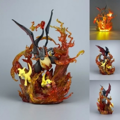 ( With Light) 30cm Pokemon Charizard Cartoon Anime PVC Figure Doll Toys