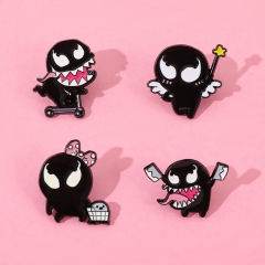 4 Styles Venom Cartoon Pin Anime Alloy Brooch