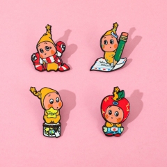 4 Styles POP MART Twinkle Twinkle Cartoon Pin Anime Alloy Brooch