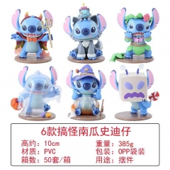 6款搞怪日记南瓜史迪仔 手办，高约：10cm，重量：385g，包装：OPP袋装