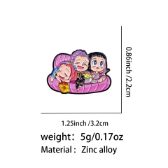 One Piece Cartoon Pin Anime Alloy Brooch