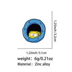 SpongeBob SquarePants Cartoon Pin Anime Alloy Brooch