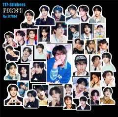 40张/套贴纸STRAYKIDS专辑Karma周边手账贴纸Felix明星手机装饰贴
