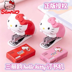 hello kitty订书机多功能订书机套装学生办公文具装订机省力批发