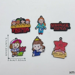 6 Styles 10PCS/SET Stranger Things Cartoon DIY Anime Alloy Pendant