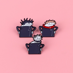 3 Styles Jujutsu Kaisen Cartoon Pin Anime Alloy Brooch
