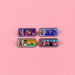 4 Styles My Neighbor Totoro Hayao Miyazaki Cartoon Pin Anime Alloy Brooch