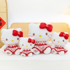 4 Sizes Hello Kitty Cartoon Anime Plush Toy Doll