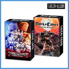 2 Styles 30PCS/SET Black Clover Cartoon Anime Lomo Card