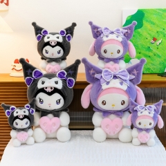2 Styles 3 Sizes Sanrio My Melody Kuromi Cartoon Anime Plush Toy Doll