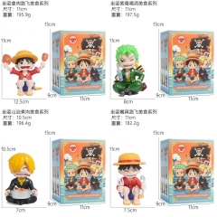 4 Styles One Piece Monkey D Luffy Roronoa Zoro Cartoon Anime PVC Figure