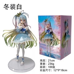 彩盒装 游戏人生白 特典版 冬日服装白美少女手办机箱模型景品玩具摆件