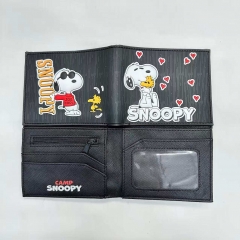 Snoopy Cartoon PVC Purse Anime Short Wallet