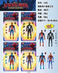 4PCS/SET Spider-Man Cartoon Anime PVC Figure Toy