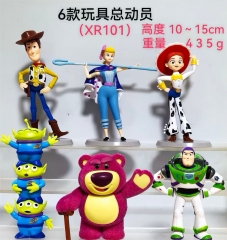 6PCS/SET 10~15cm Toy Story Cartoon Anime PVC Figure Toy
