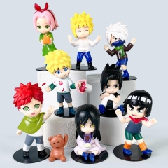 8PCS/SET Naruto Cartoon Anime PVC Figure Toy