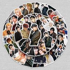 50张ATEEZ韩国男团贴纸明星周边偶像爱豆防水DIY装饰保温杯贴纸
