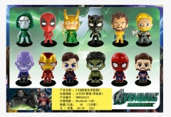 OPP Bag）12PCS/SET The Avengers Cartoon Anime PVC Figure Toy