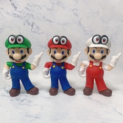 3 Styles Super Mario Cartoon Anime PVC Figure Toy