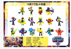 OPP Bag）16PCS/SET Brawl Stars Cartoon Anime PVC Figure Toy
