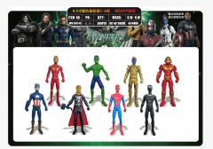 OPP Bag）8PCS/SET The Avengers Cartoon Anime PVC Figure Toy