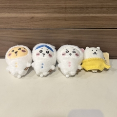 自嘲熊衣服联名乌萨奇小八吉伊变装系列白熊黄毛衣毛绒公仔包挂件