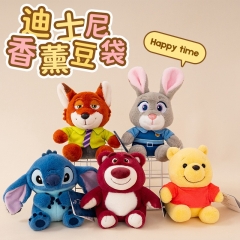 14cm 5 Styles Authentic Disney Lilo & Stitch Cartoon Anime Plush Toy Keychain