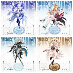 16cm 6 Styles Genshin Impact Cartoon Anime Acrylic Standing Plates
