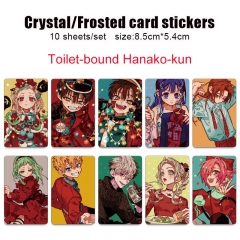 3 Styles Toilet-Bound Hanako-kun Cartoon Anime Card Sticker Set