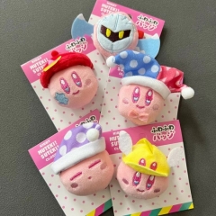 星之卡比头型变装胸针挂件卡通挂饰毛绒小公仔包包鞋子衣服装饰品