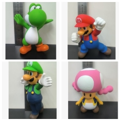 4 Styles Super Mario Bro Yoshi Cartoon Anime PVC Figure Toy